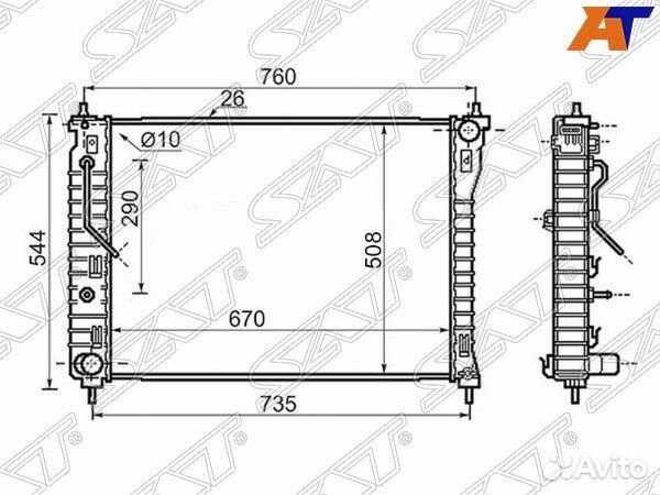 Радиатор chevrolet captiva