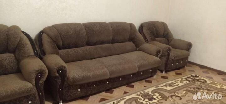 Диван и 2 кресла