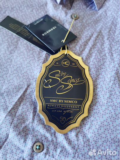 Рубашка с коротким рукавом сиреневая (Турция)