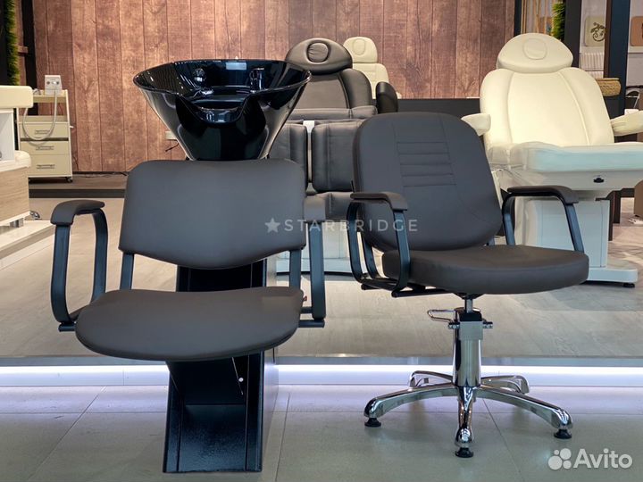 Мойка парикмахерская и кресло парикмахерское