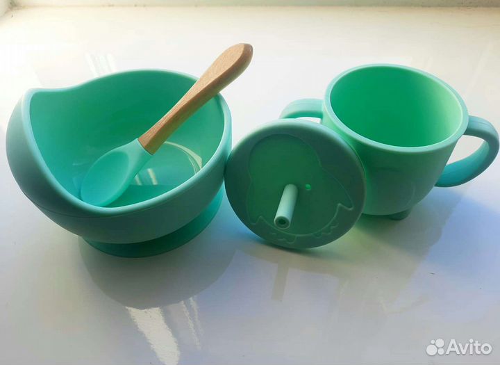 Силиконовая посуда для малышей