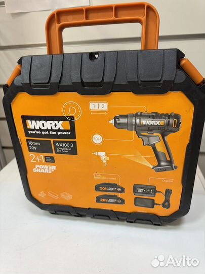 Шуруповерт worx wx100 арт.1252