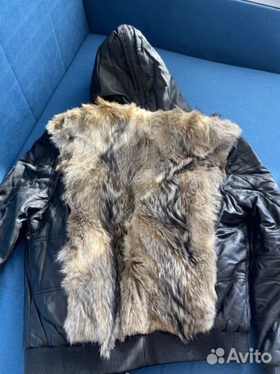 Кожаная куртка мужская 54 56