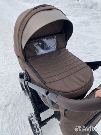 Коляска 3в 1 Adamex Gallo, коричневый