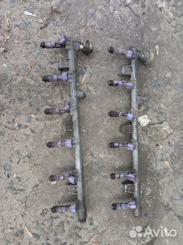 Топливная рейка с форсунками на марк 2