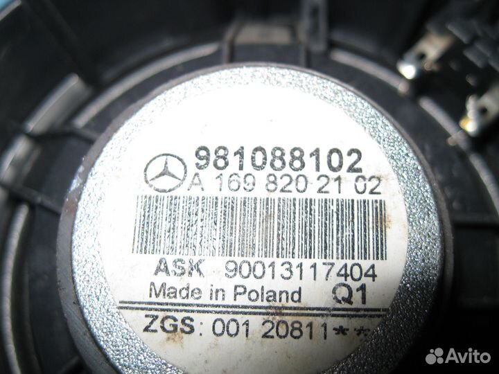 Динамик Mercedes W169 \ W245 задний