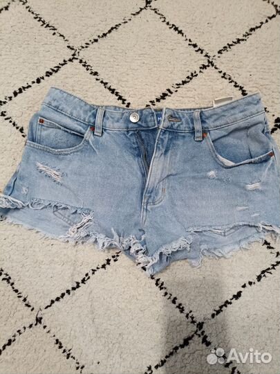 Шорты джинсовые (рубашка лен в подарок)