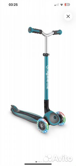 Детский 2-колесный самокат globber Master Lights
