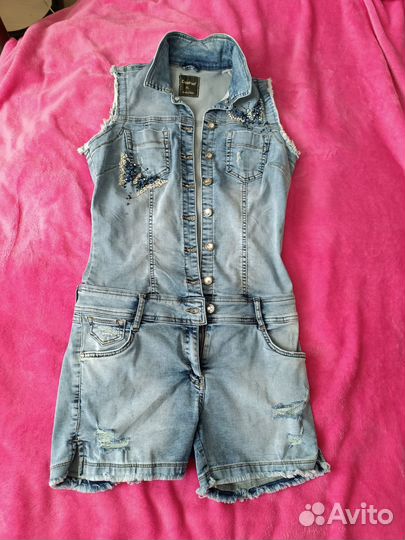 Комбинезон джинсовый dshe