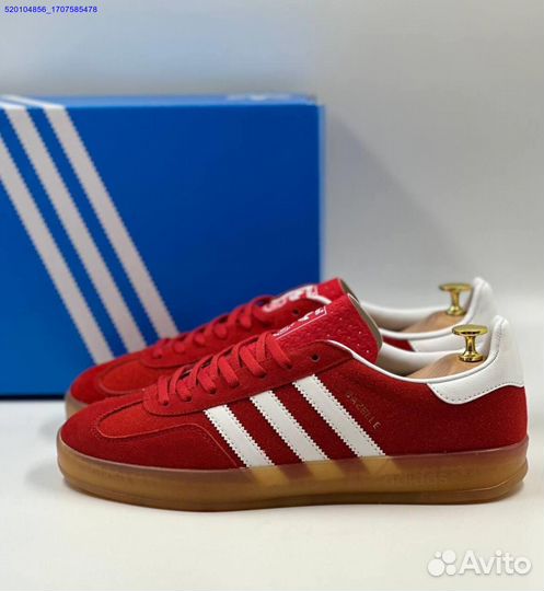 Кроссовки Adidas Gazelle Red (Арт.48217)