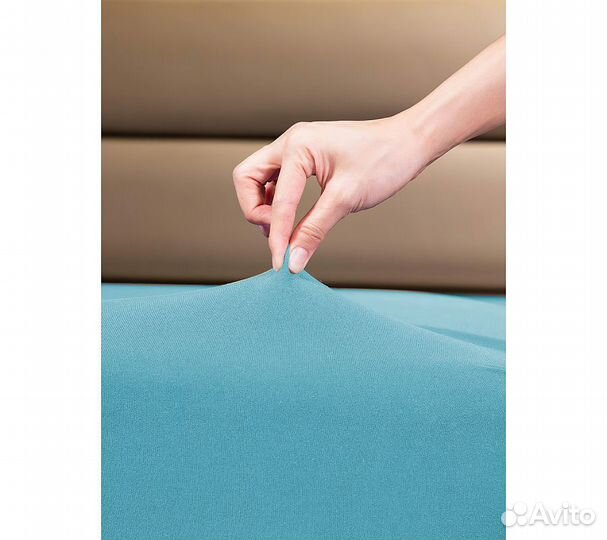 Простынь GoodNight Трикотаж 140х200х20 Бирюза на р