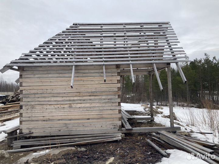Сруб дома 4 на 8