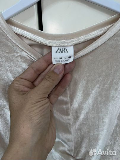 Блузка zara для девочки, рост 140