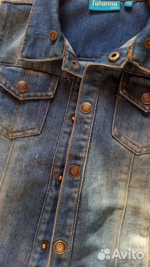 Джинсовая жилетка