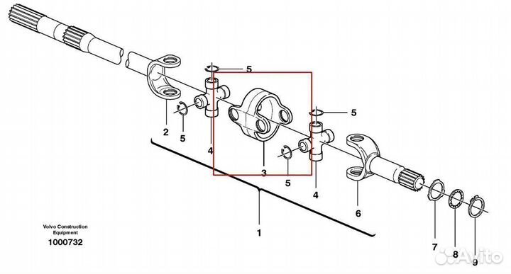 549291 Фланец муфта соединительная полуоси