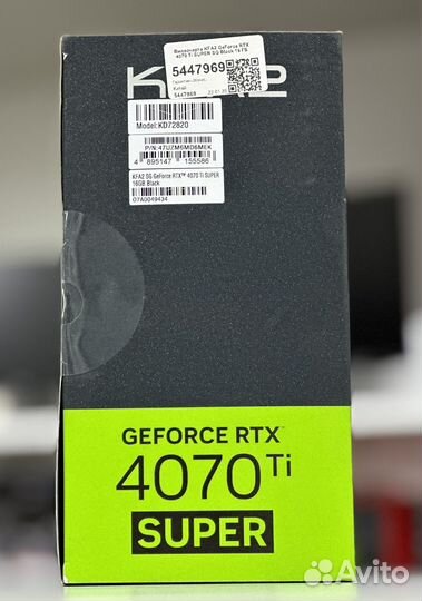 Новая видеокарта KFA2 GeForce RTX 4070Ti Super 16G