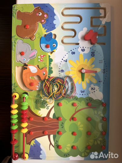 Развивающая доска с геобордом