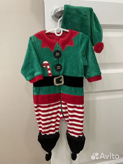 Костюм новогодний гном/эльф Mothercare