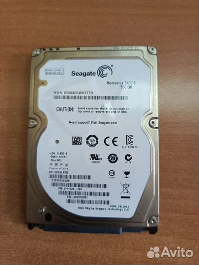 Жесткий диск HDD 500 гб