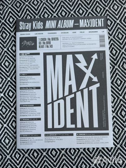 Stray kids альбом maxident