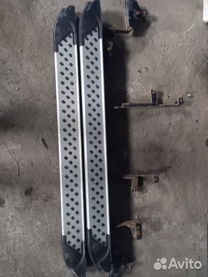 Пороги подножки на Mitsubishi Outlander III