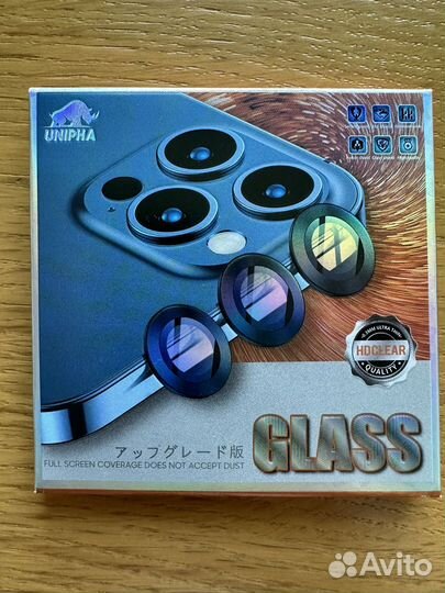 Защита камер iPhone 14 pro черная Unipha