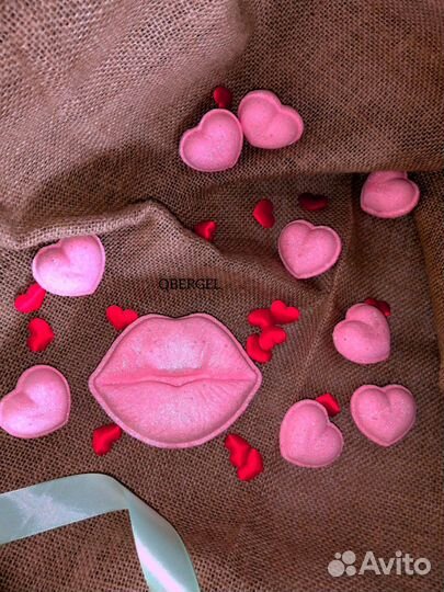 Бомбочки для ванны, морская соль с шиммером