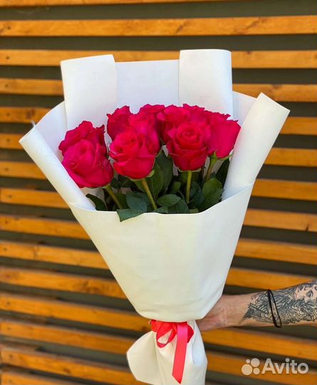 Цветы розы букет