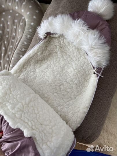 Конверт на выписку для девочки зима