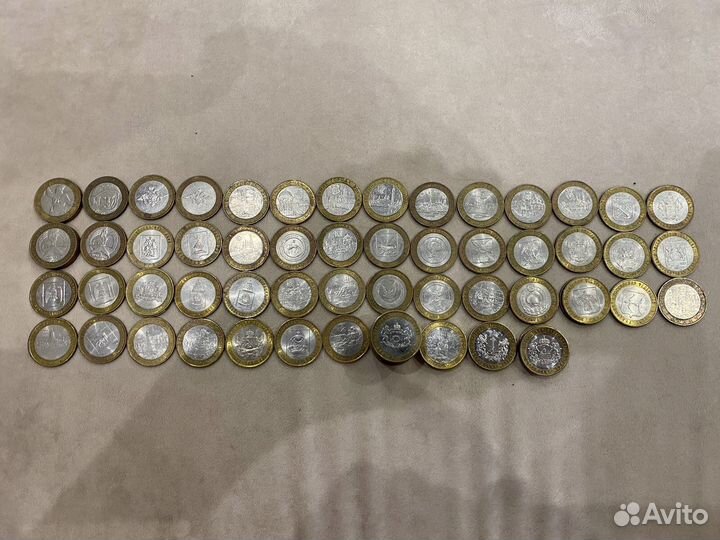 Биметаллические монеты 10 рублей