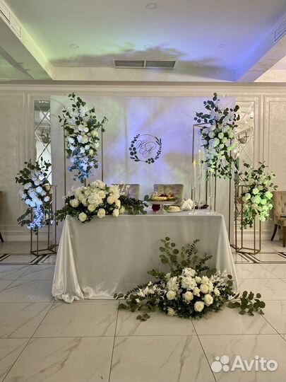 Свадебное оформление зала