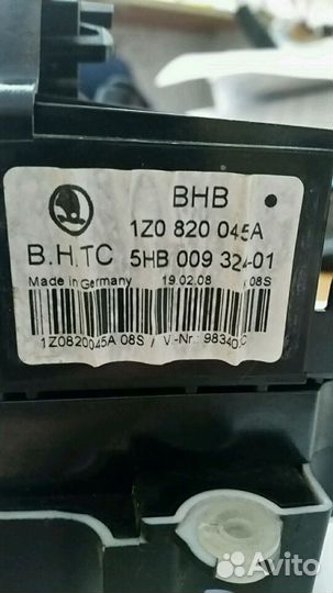Блок управления отопителем Octavia 1Z0820045A