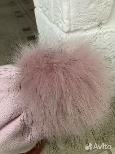 Теплая осенняя шапка на 3 года для девочки