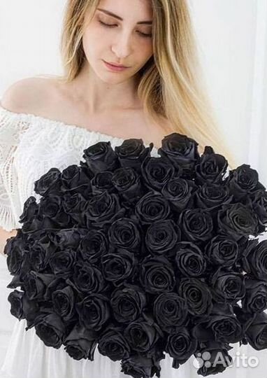Чёрные розы Доставка цветов Букеты