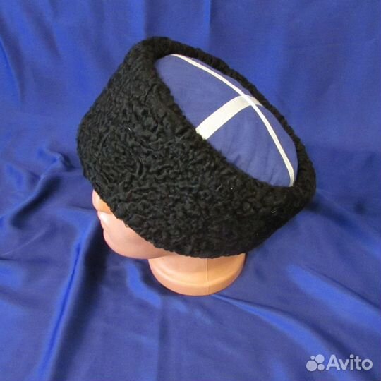 Папаха Кубанка каракуль натуральный черный