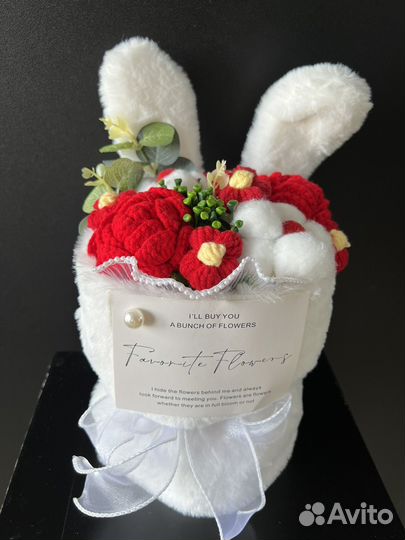 Букет на подарок с гирляндой