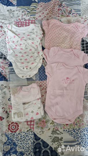 Слипы, боди 68-74 пакетом