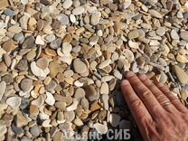 Морской камень, галька морская в мешках 20 кг