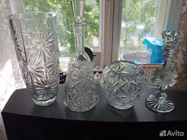 Хрустальные вазы Астра