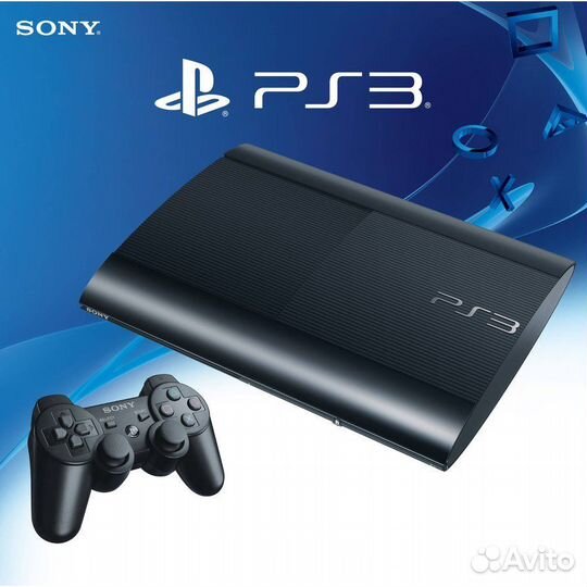 PS3 Super Slim Sony Playstation 3 + игры