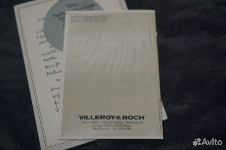 Фарфоровая открытка Villeroy Boch Свадьба Елены