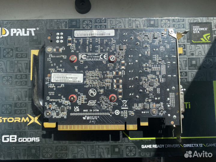 Видеокарта Palit GeForce GTX 1050ti