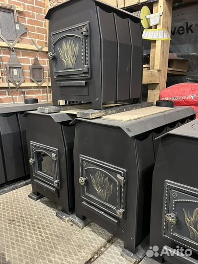 Печь дровяная отопительная Везувий Комфорт 70