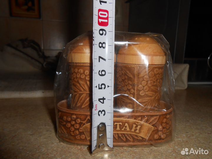 Солонка и перечница.Береста