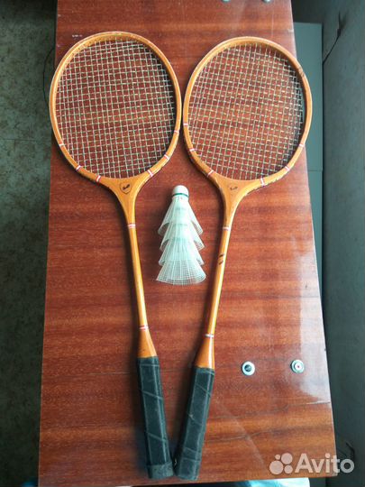 Ракетки для бадминтона с воланами СССР
