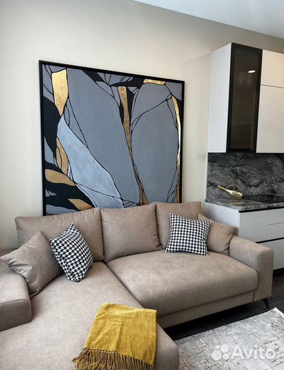 Картина абстракция 150х150 см