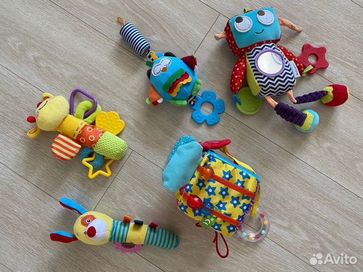 Грызунки, игрушки мягкие, погремушки