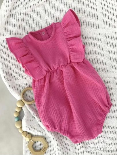 Боди из Муслина для девочки р56-62