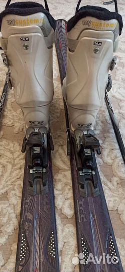 Горные лыжи, ботинки, палки