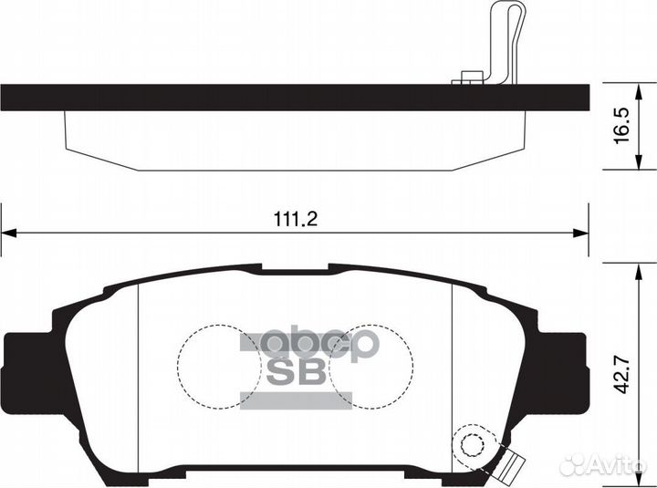 SP1423 колодки дисковые задние Toyota Previa/A